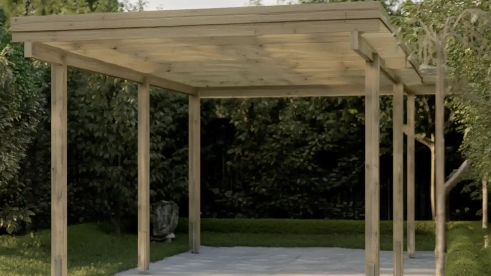 Holdbart træværk til terrassebyggeri.