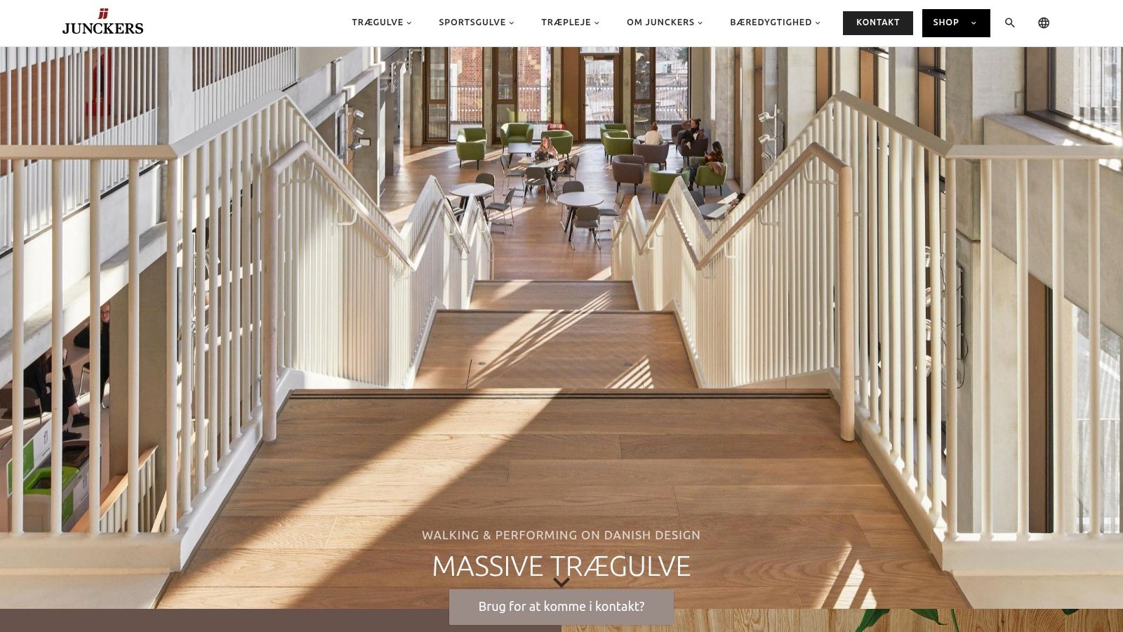 Junckers massivt trægulv i en stue