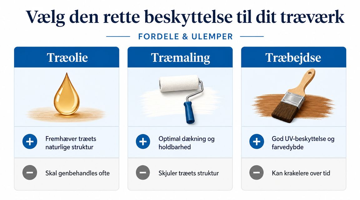 Vælg den rette beskyttelse til dit træværk