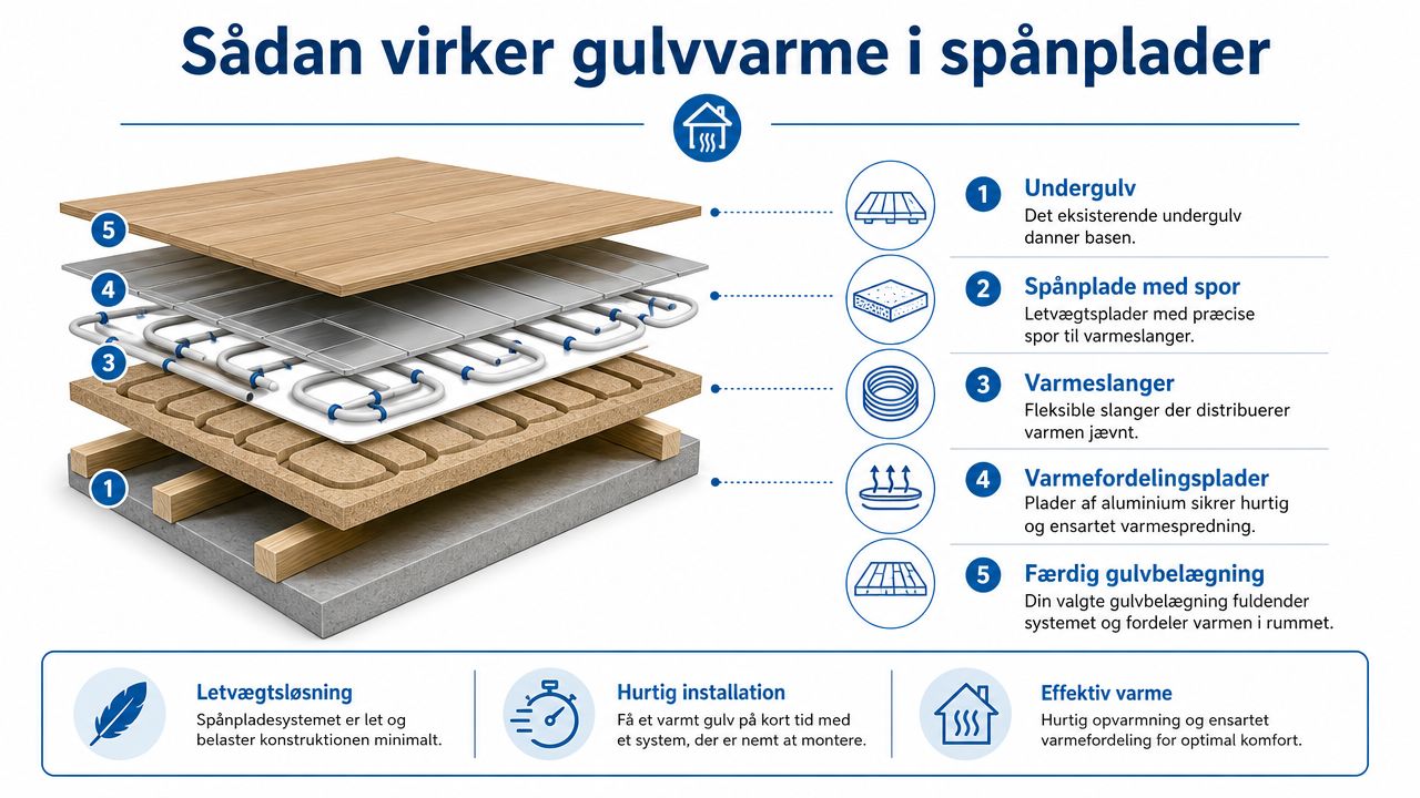 Sådan virker den smarte gulvvarmeløsning