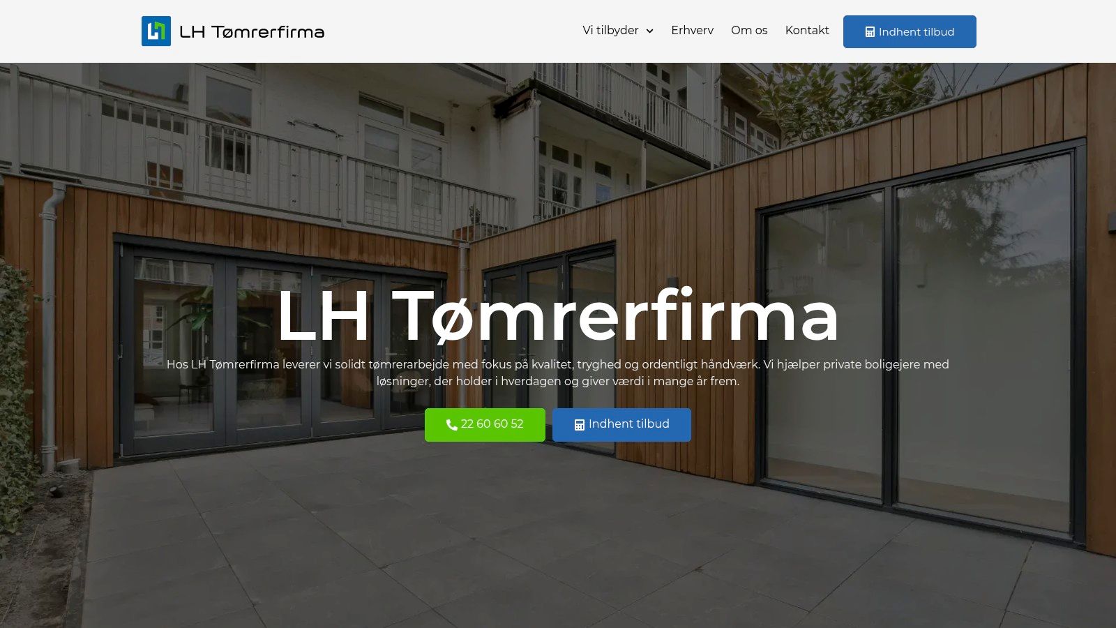 Screenshot from https://lhtoemrerfirma.dk/